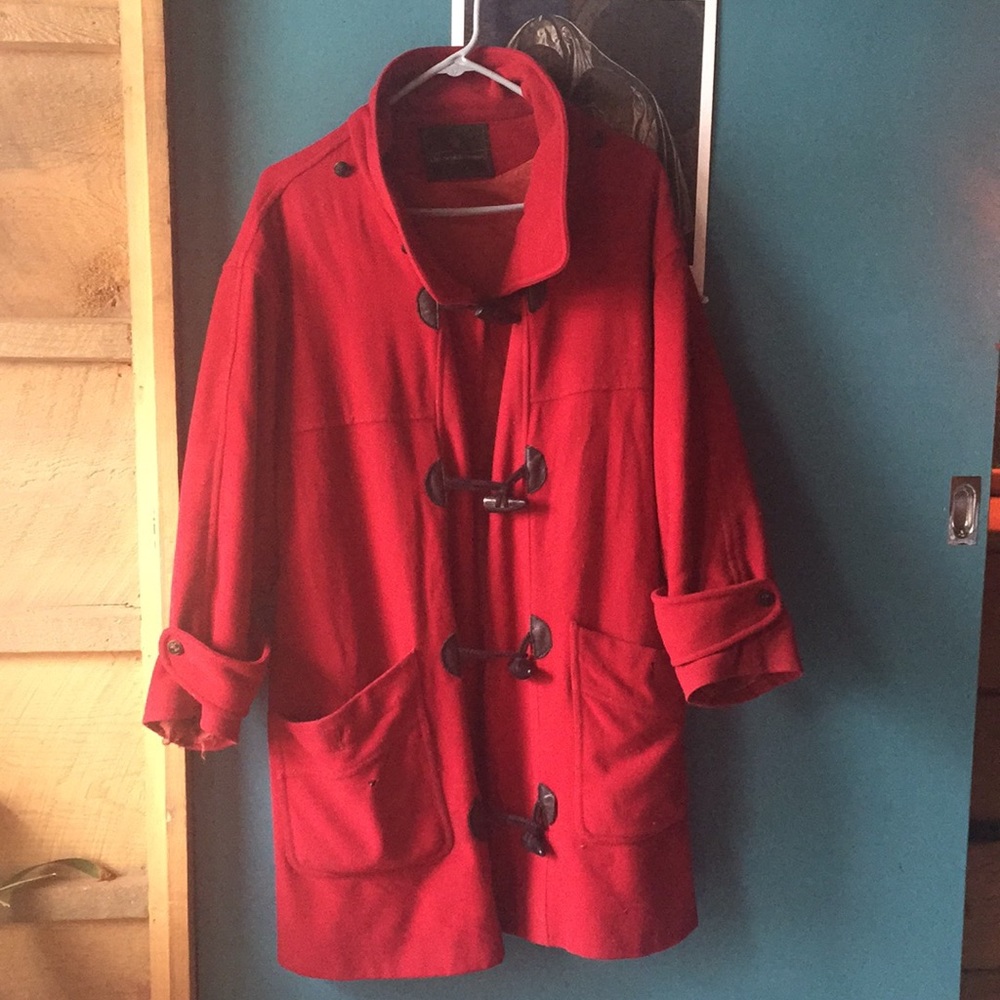 SOLD 🛑 Red wool and cashmere  the Scotch House